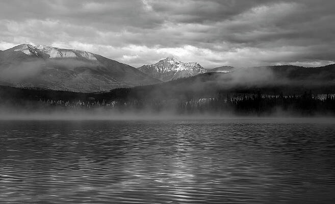 Reflection Wall Art featuring the photograph Pyramid Lake Black And White Reflection by Dan Sproul