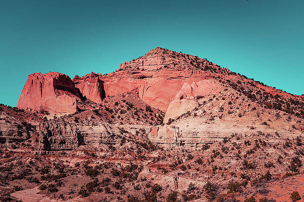 Pyramid Rock Trail, Gallup, New Mexico, Red Rock State Park Print