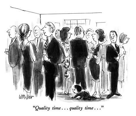 Childhood Drawing - Quality Time by Warren Miller