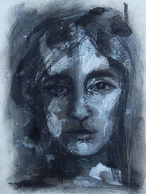 Abstract Wall Art featuring the mixed media Quarantine by Mary Conner