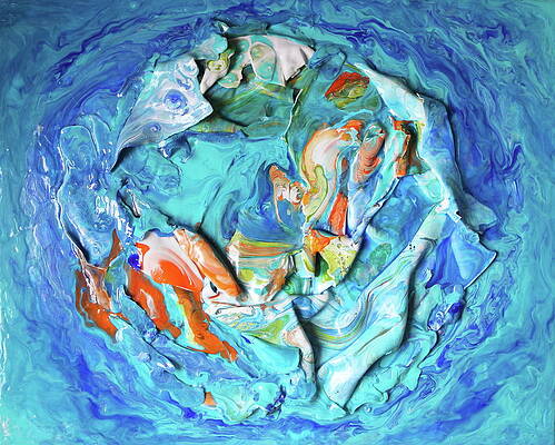 Textured Wall Art featuring the painting Quest by Madeleine Arnett