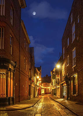 Architecture Wall Art featuring the photograph Quiet Street In York As Night Falls by Sue Leonard