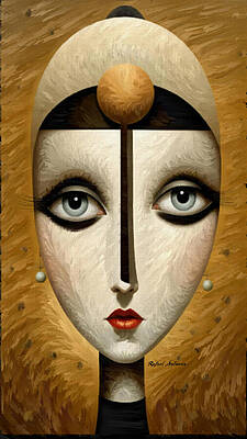 Wall Art featuring the painting Radiance Within by Rafael Salazar