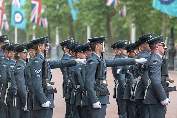 Wall Art featuring the photograph RAF On Parade At 100 by Andrew Lalchan