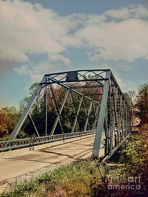 Wall Art featuring the photograph Railroad Bridge 26 At The Weybridge New Haven Vermont Town Line by Eric Killorin