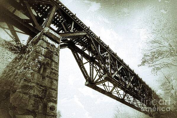 Wall Art featuring the photograph Railroad Bridge In Shrewsbury, Vermont by Eric Killorin