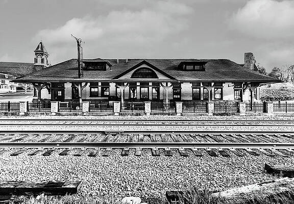 Wall Art featuring the photograph Railroad Station In Andover, Massachusetts by Eric Killorin
