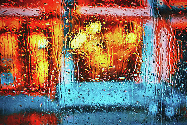 Vibrant Wall Art featuring the photograph Rain In The City by Tatiana Travelways