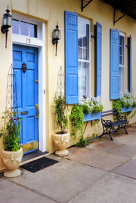 Country Photograph - Rainbow Row Charleston Home by Susan Candelario