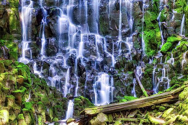 Serene Photograph - Ramona Falls In Oregon Close Up by Bruce Block