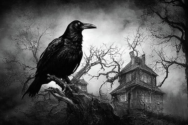 Tree Digital Art - Raven Manor by Ron Weathers