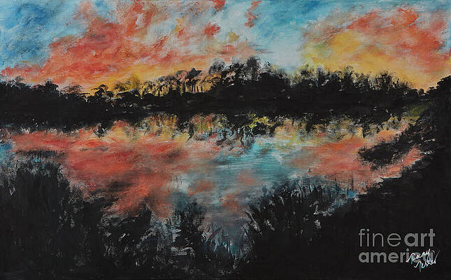 Sunset Painting - Ravine by Tammy Terres - Dezigner Reflexions