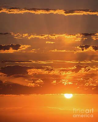 Cloud Photograph - Rays Of Golden Light by Abigail Diane Photography
