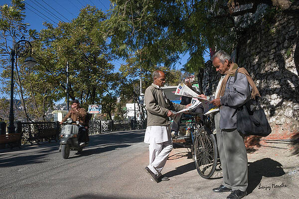 Landscape Wall Art featuring the photograph Reading Spot, Mussoorie by Sanjay Marathe