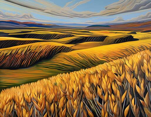 Sky Digital Art - Ready To Harvest by Eris And AI