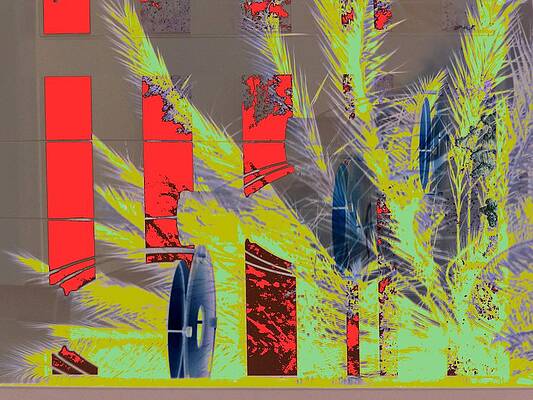 Red Digital Art - Reality Disrupted by T Oliver