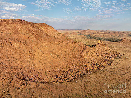 Landscape Photograph - Red Granite Rocks And Hills Nearby Twyfelfontein, Namibia by Sami Sarkis Photography