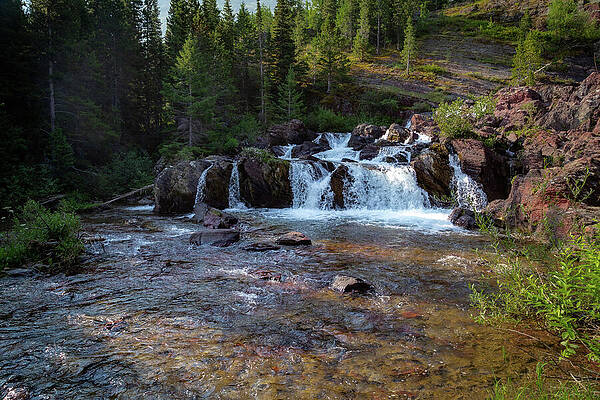 Tranquil Mountain Waterfall Wall Art