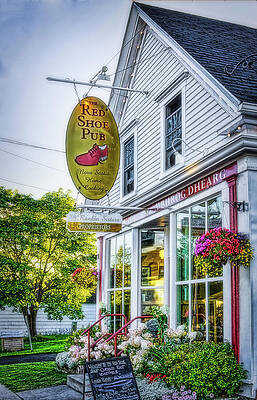 Canada Wall Art featuring the photograph Red Shoe Pub by Tatiana Travelways