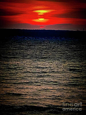 Sunrise Photograph - Red Sky At Dawn by William Norton