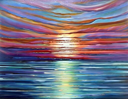 Sky Digital Art - Red Sky At Morning by Eris And AI