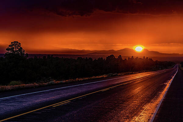 Bend Photograph - Red Sky At Night by Tim Lyden