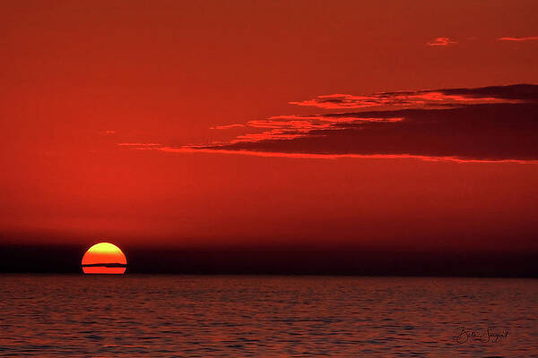 Sunset Wall Art featuring the photograph Red Sun Another Planet by Beth Sargent
