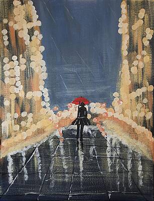 Red Umbrella by Francesco Rigillo