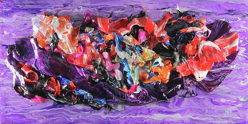 Textured Wall Art featuring the painting Reef Madness by Madeleine Arnett