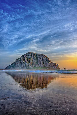 Morro Bay Sunset Reflection Photograph