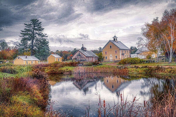 Wall Art featuring the photograph Reflections At Remick Farm by Penny Polakoff