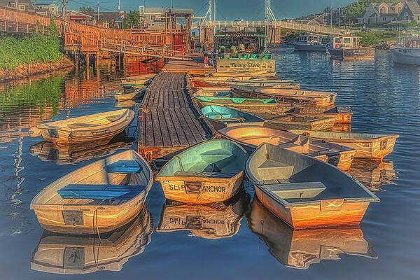 Wall Art featuring the photograph Reflections In Perkins Cove by Penny Polakoff