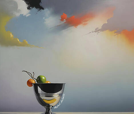 Wall Art featuring the ai art Reflections Of Serenity by Rafael Salazar