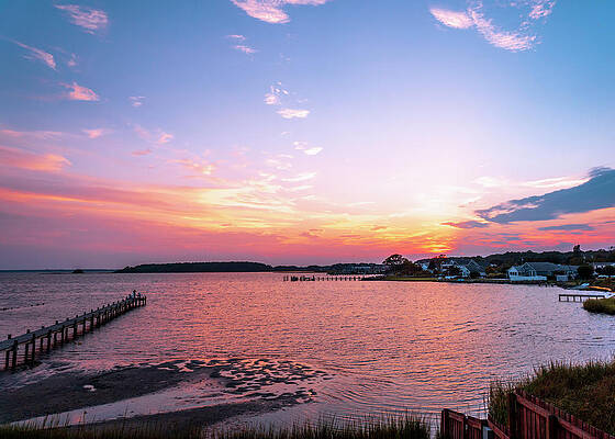 Nature Wall Art featuring the photograph Rehoboth Bay August Sunset by Jason Fink