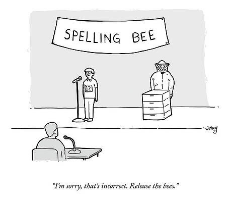 Spelling Bee Punishment Drawing