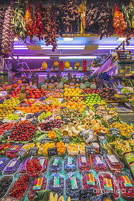 Vibrant Photograph - Remember The Colors Of Boqueria In Barsa by Stefano Senise