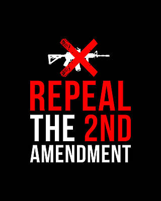 The Digital Art - Repeal The 2nd Amendment Gun Control by Flippin Sweet Gear
