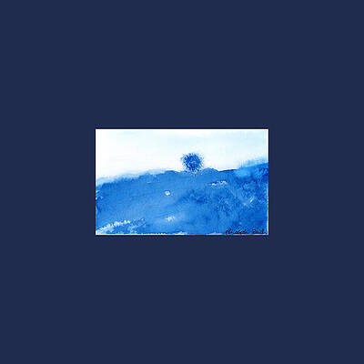 Serene Painting - Restful Energy On Manganese Black by Elizabeth Reich