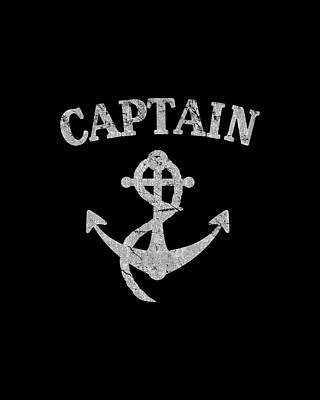 The Digital Art - Retro Captain Of The Ship by Flippin Sweet Gear