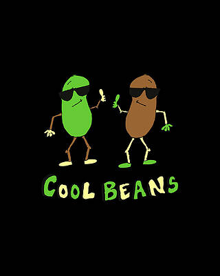 80s Wall Art featuring the digital art Retro Cool Beans by Flippin Sweet Gear