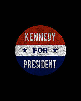 Year Wall Art featuring the digital art Retro Kennedy For President JFK 1960 by Flippin Sweet Gear