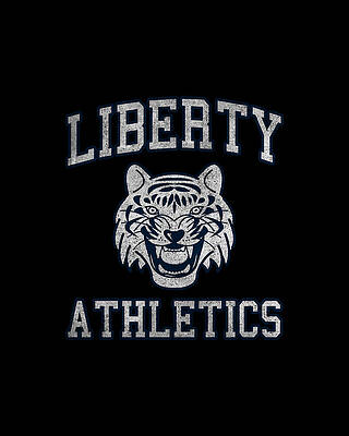 High Wall Art featuring the digital art Retro Liberty High Athletics by Flippin Sweet Gear