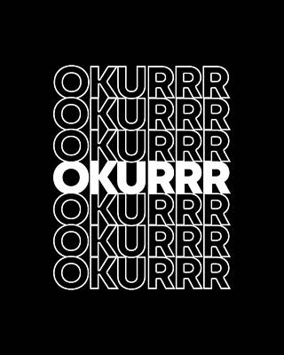 80s Wall Art featuring the digital art Retro Okurrr by Flippin Sweet Gear