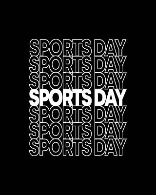 School Wall Art featuring the digital art Retro School Sports Day by Flippin Sweet Gear