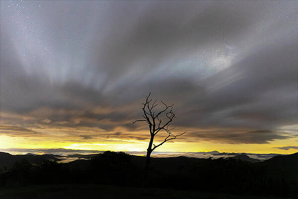 Appalachia Wall Art featuring the photograph Revealing Twilight by Theresa D Williams Smoky Mountains