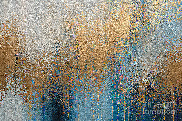 Blue Wall Art featuring the painting Revelation 21 23. Glory Unveiled by Mark Lawrence