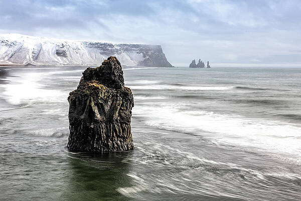 Large Wall Art featuring the photograph Reynisfjara Deux by Todd Wilkinson