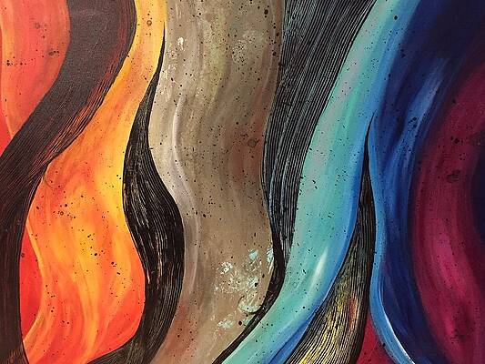 Wall Art featuring the painting Rhythm by Barbara Landry