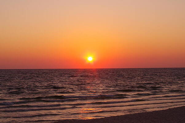 Wave Photograph - Rich Sunset by Murray Croft