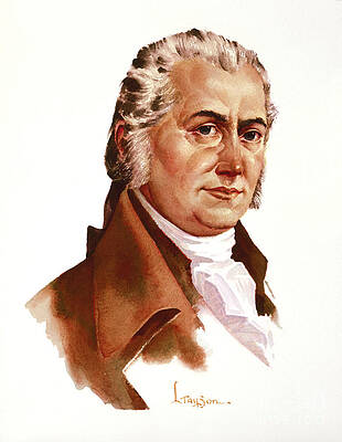 Portrait Painting - Richard Bassett - Signers Of The U.S. Constitution by Lyle Tayson